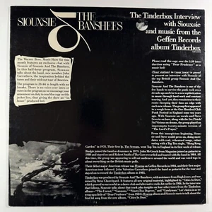 SIOUXSIE & BANSHEES: The Tinderbox Interview LP RARE DJ PROMO (M-) 1986 GEFFEN - Picture 1 of 4