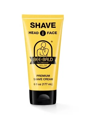 BEE BALD Biene Bald RASUR Premium Rasiercreme wird leicht & glatt