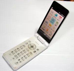 SHARP AQUOS Keitai 3 flip phone 805SH 806SH Softbank Unlocked White SIM Free - Picture 1 of 4