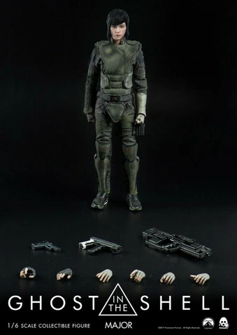 Threezero 1/6 Ghost in the Shell Major Motoko Kusanagi Action Figure NIB Cover