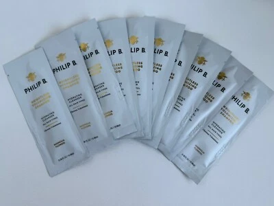 10 X Philip B Weightless Volumizing Shampoo Sample Packs 10 X.36 oz/ 10 ml EACH - Image 1 of 2