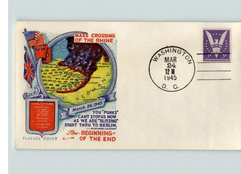 FLUEGEL multicolor, 1945 Mass Crossing of the Rhine "You PUNKS Can't Stop Us Now - Image 1 of 1