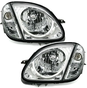 Scheinwerfer Set in Klarglas Chrom für Mercedes SLK R170 4/96- inkl. Blinker - Bild 1 von 5