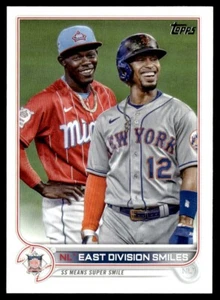 2022 Topps NL East Division Smiles New York Mets/Miami Marlins #98 - Picture 1 of 2