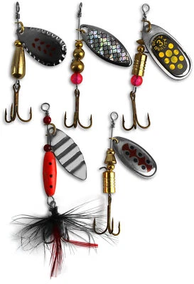 Forelle Barsch Spinner Kunstköderset Kunstköder Set Forelle Barsch Köder Blinker - Bild 1 von 2