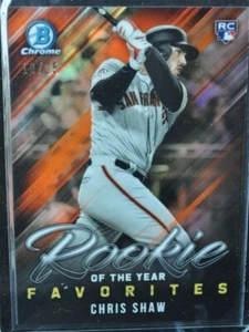 BB - 2019 Bowman Chrome - Orange Refractor - Chris Shaw - #ROYF-8 - 18/25 - Imagen 1 de 2