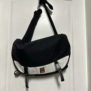 Chrome Citizen Messenger Bag Black White Buckle Made In U.S.A. 22x14x7” - Picture 1 of 12