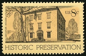 40 francobolli DEACTUR HOUSE Washington DC 8c inutilizzati come nuovi 1971 - Foto 1 di 2