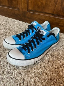 Converse Chuck Taylor All Star Low Trainers Teal Blue Mens Size 9 Women’s 11 - Picture 1 of 7