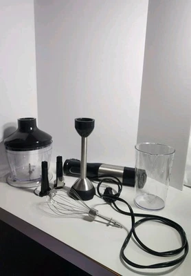 Handheld Blender with Whisk, 20-Speed & Turbo Mode Hand Blender Stick 500W 304 - Image 1 of 4