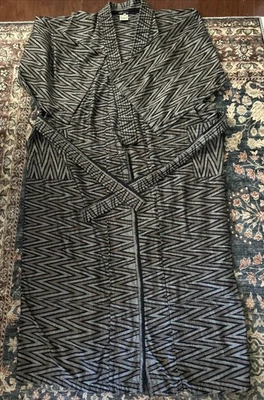 Bata Novica Negra ~ Gary Talla Kimono Manga Boho Plumero. Grande Foto 1 de 4