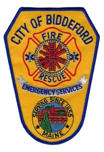 Biddeford (Condado de York) ME Maine Bomberos Servicios de Emergencia Parche de 5.5" ¡NUEVO! - Imagen 1 de 1