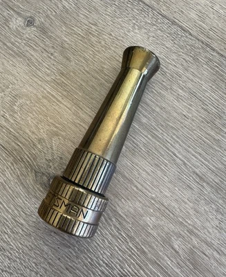 Bico de mangueira vintage latão bombeiro artesão jardim mangueira bombeiro coleção propriedade - Imagem 1 de 4