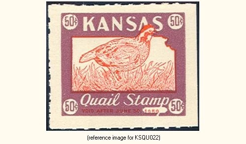 D2K Kansas Quail 1958 50c brown/red - Image 1 of 1