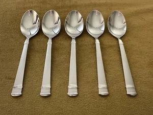 (5) TEASPOONS Oneida TIRAMISU 18/10 Stainless China —MINT - Picture 1 of 11