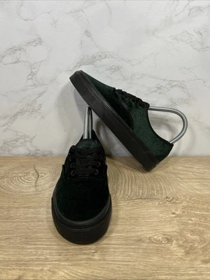 VANS Auténticas Tenis Mujer Terciopelo Cachemira Verde Selva Negras 751505 Talla 5 Nuevas Foto 1 de 4