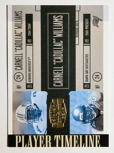 2006 Donruss Gridiron Gear Player Timeline Gold #PT21 Cadillac Williams - Picture 1 of 2