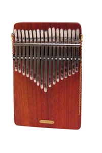 LingTing Kalimba 17-Key Thumb Piano African Rosewood with Storage Case - Foto 1 di 5