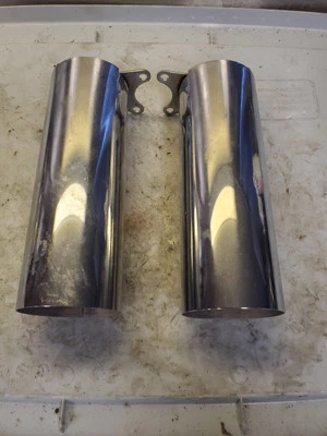 03 cubiertas horquillas delanteras inferiores Kawasaki Vulcan VN1500 Classic Foto 1 de 4