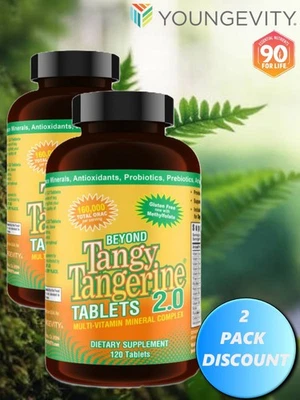 Youngevity Dr. Wallach Beyond Tangy Tangerine BTT 2.0 Tablets ( 2 Pack) - Image 1 of 2