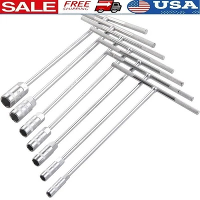 Juego de llaves de vaso con mango en T 6 puntos de profundidad pozo métrico cromo vanadio paquete de 7 nuevo Foto 1 de 4