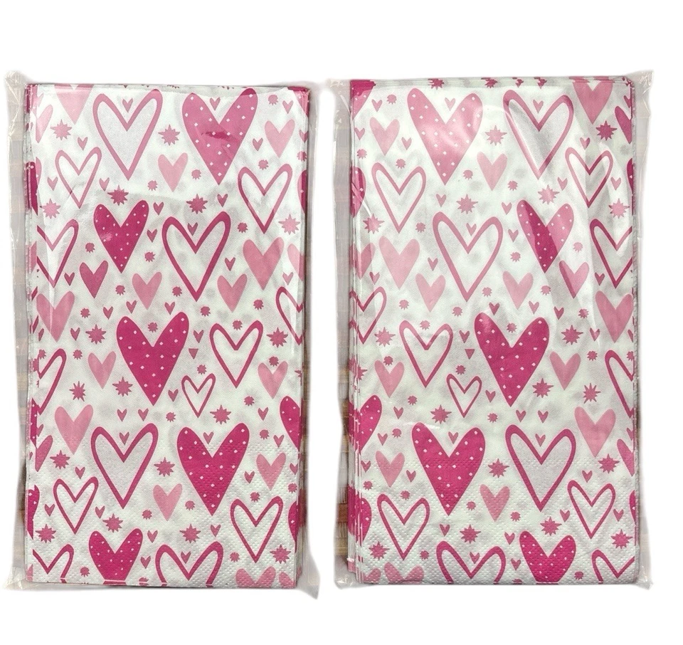 Servilletas de papel para San Valentín 13”x13” 40 unidades 2 paquetes de 20 Foto 1 de 4