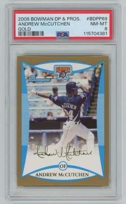 Andrew McCutchen 2008 Bowman Draft Picks & Prospects Gold PSA 8 #BDPP69 Foto 1 de 3