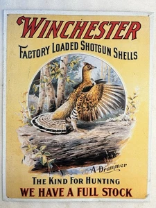 Winchester Factory Loaded Shotgun Shells Tin Sign 16x12.5” - Picture 1 of 2