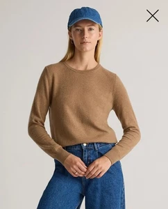 NWT! Quince 100% Cashmere V-Neck Teak Sweater! Sz. XL ! (F32) - Picture 1 of 9