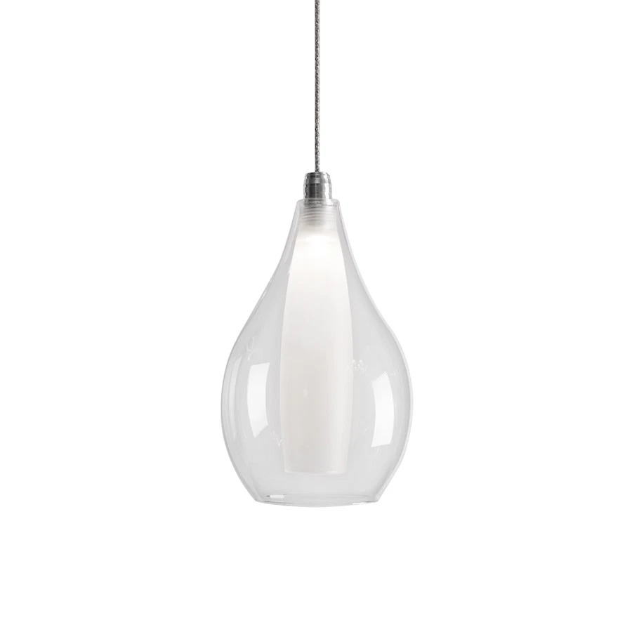 Kuzco Victoria 5" LED Pendant, Chrome/Opal - PD3005 - Image 1 of 1