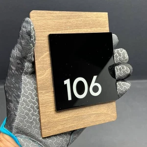 Personalisierte Hausnummer Hausadresse Schild individuelle Hausnummer Plakette - Bild 1 von 10