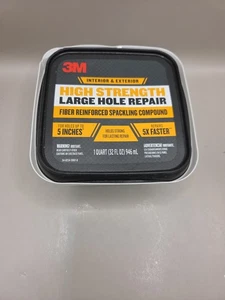 3M Interior/Exterior High Strength Large Hole Repair  Fiber Reinforced Spackling - Picture 1 of 2