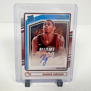 Donruss NBA Keshad Johnson 2024-25 clasificación Rookie Choice RC automático #290 Miami Heat - Imagen 1 de 4