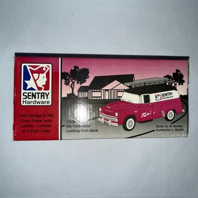 Liberty Sentry Hardware 1957 Dodge D-100 Town Panel Coin Bank 1/25 Diecast NEW - Image 1 of 4