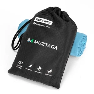 Microfiber Beach Towel Perfect for Travel Sports Camping Swimming Yoga Gym-Qu... - Picture 1 of 7