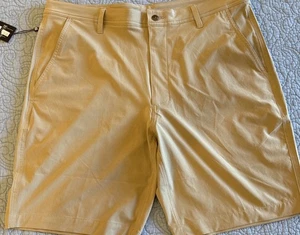 Neu mit Etikett FootJoy 36 Performance Golfshorts vorne flach khaki leicht 23937 - Bild 1 von 15