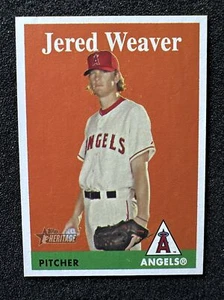 Jered Weaver #80 2007 Topps Heritage QTY Los Angeles Angels - Imagen 1 de 2