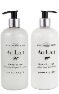 Scottish Fine Soaps Company Au Lait Hand Wash Soap and Cream ~ 17.5 fl.oz./2 - Picture 1 of 5