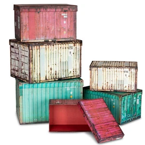 Aufbewahrungsbox 6er Set Boxen Aufbewahrung Geschenkbox Container Industrial - Bild 1 von 5
