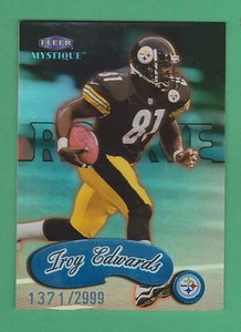 1999 Fleer Mystique RC Troy Edwards Pittsburgh Steelers #133 1371/2999 (KCR) - Picture 1 of 2