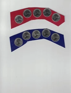 2016 p+d america the beautiful quarters full set 10 coin in mint plastic L@@K - Picture 1 of 1