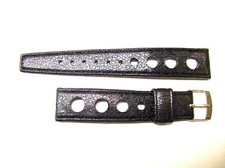 Vintage Unused 1960s rubber Watch Band 19mm rally Tropical style NOS Diver Strap