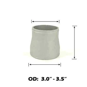 Cast Aluminum 3.0"-3.5"OD Turbo Inlet Reducer Joiner Intercooler Air Intake Pipe - Foto 1 di 4