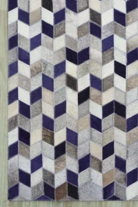 Handmade Patchwork Rug Hairon Leather area Rug Cow Hide Carpets For Home - Picture 1 of 5