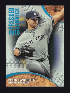 2016 Topps Series 1 #PIS-10 NICK SWISHER New York Yankees PRESSED INTO SERVICE - Picture 1 of 2