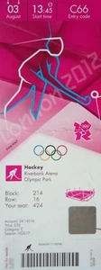 TICKET Olympic 3.8.2012 Men's Hockey Germany - India C66 - Picture 1 of 1