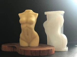 Silicona Torso Dama Cuerpo Cuerpo Vela Chocolate Jabón Hágalo usted mismo Arcilla Resina - Imagen 1 de 4