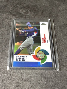 Chris Denorfia 2009 Topps Chrome World Baseball Classic Blue Refractor 095/199