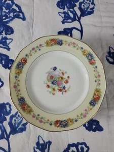 Theodore Haviland Limoges Azay Le Rideau Set 8 Dinner Plates 9.5" France Gold - Picture 1 of 9
