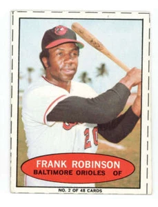Bazooka Gum #2 1971 Frank Robinson Orioles cortado a mano casi como nuevo ID:452715 - Imagen 1 de 2